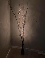 Decoratieve vaas met takken en verlichting, Ophalen, Zo goed als nieuw, Glas