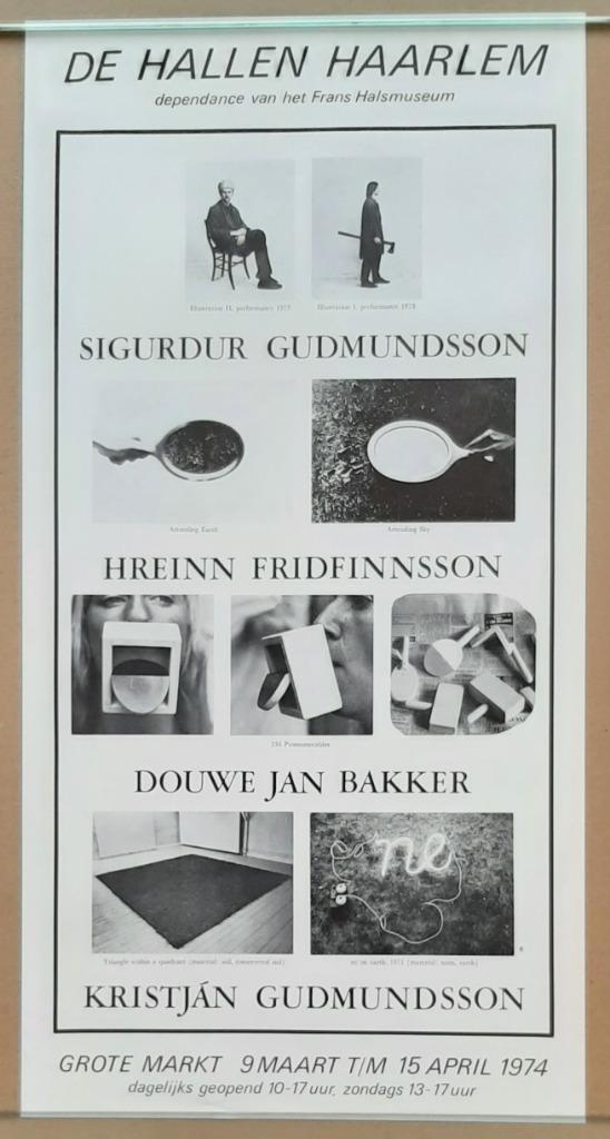 Sigurdur Gudmundsson – 1974 – Haarlem, Verzamelen, Posters, Zo goed als nieuw, Ophalen of Verzenden