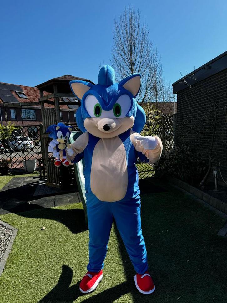 SONIC mascotte te koop ‼️, Hobby en Vrije tijd, Feestartikelen | Verhuur, Zo goed als nieuw, Overige, Ophalen of Verzenden