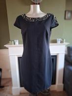 K-Design K design prachtig blauw zakelijk jurk M gratis verz, Maat 38/40 (M), K-design, Zo goed als nieuw, Knielengte