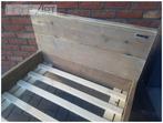 Eenpersoonsbed van STEIGERHOUT met open onderkant! Nieuw!, 85 tot 100 cm, Info@hout-art.nl, Nieuw, Ophalen of Verzenden