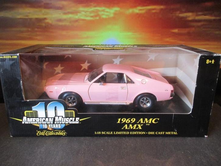 1/18 1969 AMC AMX - ERTL Limited Playboy Playmates Edition, Hobby en Vrije tijd, Modelauto's | 1:18, Nieuw, ERTL, Ophalen of Verzenden