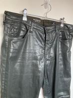 AG Adriano Goldschmied Ankle super skinny zwart glans mt 31, Maat 38/40 (M), Zwart, BRAMA SRL, Zo goed als nieuw