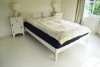 Bed plus nachtkastjes en lampen, Ophalen, Gebruikt, Wit, Tweepersoons