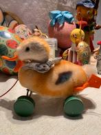 Vintage Steiff Eend op Wielen - Paasdecoratie, Antiek en Kunst, Antiek | Speelgoed, Ophalen of Verzenden