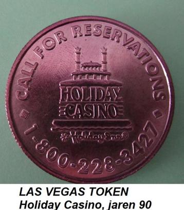 unieke LAS VEGAS token, jaren 90, Holiday Casino Mardi gras beschikbaar voor biedingen