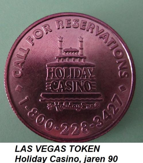unieke LAS VEGAS token, jaren 90, Holiday Casino Mardi gras, Postzegels en Munten, Penningen en Medailles, Overige materialen