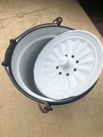 Emaille luier emmer met deksel, Antiek en Kunst, Ophalen of Verzenden