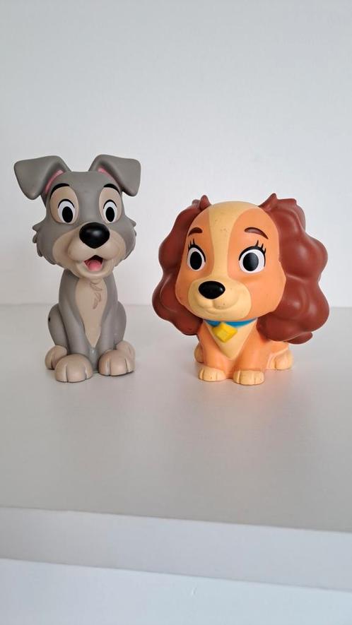 Disney lady en de vagebond speelfiguren, Verzamelen, Poppetjes en Figuurtjes, Gebruikt, Ophalen of Verzenden
