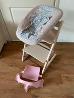 🩷Licht Roze Stokke Tripp Trapp Newborn en Babyset 🩷, Ophalen, Gebruikt, Meegroeistoel, Stoelverkleiner