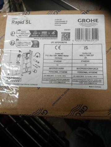 Grohe rapid sl toilet reservoir  beschikbaar voor biedingen