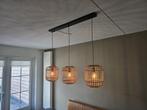 eettafel lamp, Huis en Inrichting, Lampen | Hanglampen, Ophalen, Zo goed als nieuw, Hout, 75 cm of meer