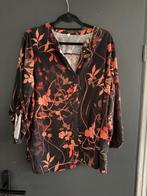 Zwart met bloemen blouseje maat 48 van Miss Etam, Zwart, Maat 46/48 (XL) of groter, Ophalen of Verzenden, Miss Etam