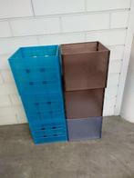 Opbergkratjes doorzichtig inklapbaar, Doe-het-zelf en Verbouw, Kratten en Dozen, Ophalen, Opvouwbaar, Minder dan 35 cm, Minder dan 50 cm