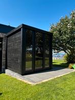 Thermowood Panorama buitensauna black edition. Buiten sauna, Ophalen of Verzenden, Nieuw, Fins of Traditioneel, Complete sauna