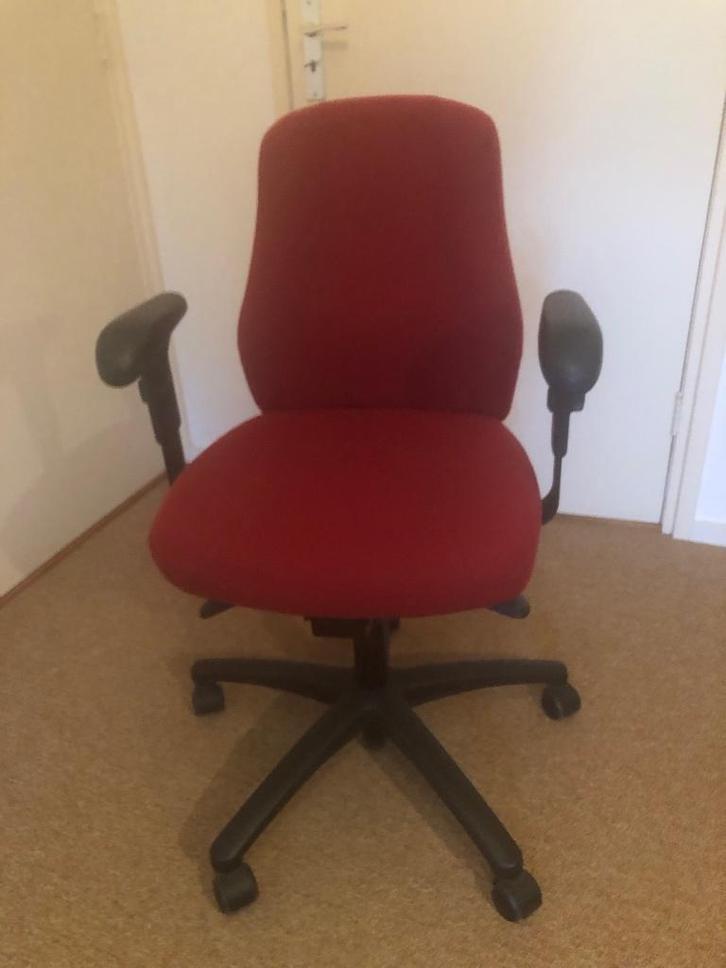Bureaustoel VERKSAM van IKEA, Huis en Inrichting, Bureaustoelen, Zo goed als nieuw, Bureaustoel, Rood, Ergonomisch, Ophalen