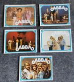 5 trading cards ABBA ( jaren 70), Verzamelen, Foto of Kaart, Ophalen of Verzenden, Zo goed als nieuw