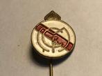 Metalen F.C. MADRID VOETBALCLUB Speld (Rood/Wit/Messingkl.)., Verzamelen, Speldjes, Pins en Buttons, Verzenden, Zo goed als nieuw