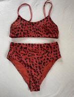 Bikini rood met zwart leopard maat M, Kleding | Dames, Badmode en Zwemkleding, Ophalen of Verzenden, Zo goed als nieuw, Rood, Bikini