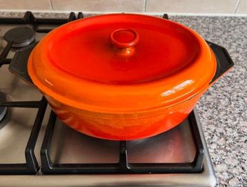 Gietijzer braadpan stoofpan sudderpan met deksel 3,5 liter beschikbaar voor biedingen