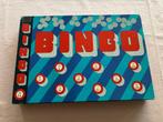 Hema vintage bingo spel houten nummers metalen schijven set!, Een of twee spelers, Ophalen of Verzenden, Gebruikt, HEMA