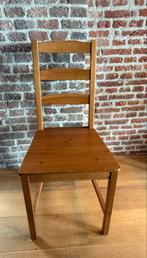 4 houten stoelen - moeten deze week weg!, Ophalen, Gebruikt, Bruin, Vier