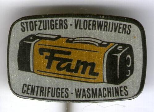 FAM slede stofzuiger blik speldje ( W_439a ), Verzamelen, Speldjes, Pins en Buttons, Zo goed als nieuw, Speldje of Pin, Merk, Verzenden