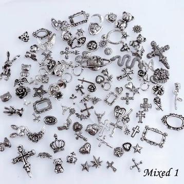 50 Stuks/zakje Metalen Nail Art Onderdelen Bedels beschikbaar voor biedingen
