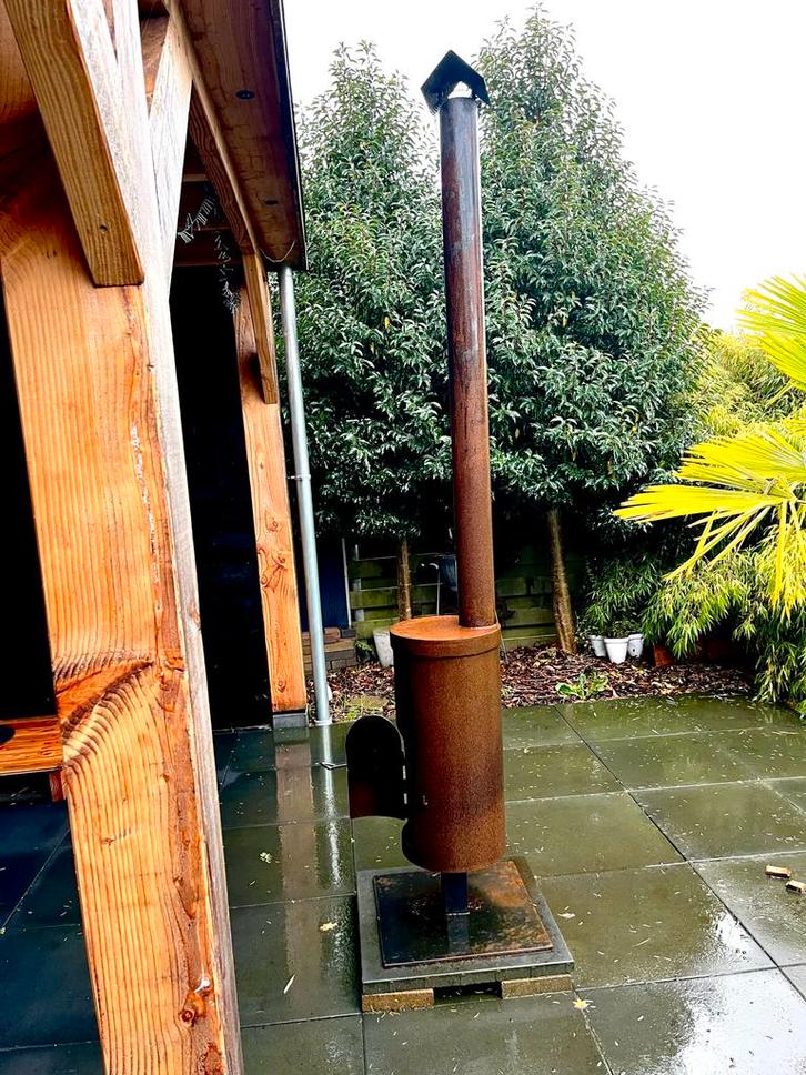 Gietijzeren Tuinhaard - Sfeervolle Warmte!, Tuin en Terras, Tuinhaarden, Gebruikt, Ophalen of Verzenden