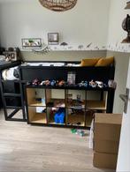 Ikea kura keerbaar bed en kallax vakkenkast, Gebruikt, Eenpersoons, Ophalen of Verzenden, 200 cm