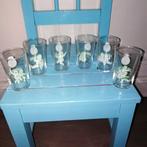 Keller Geister glaasjes met grappige afbeelding 6 stuks, Verzamelen, Glas en Borrelglaasjes, Ophalen, Gebruikt, Borrel- of Shotglas