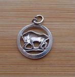 zilveren hanger/bedel sterrenbeeld stier [441], Sieraden, Tassen en Uiterlijk, Kettinghangers, Verzenden, Zo goed als nieuw, Zilver
