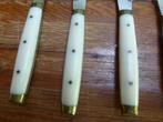 12 art deco dinermessen met bakeliet, Antiek en Kunst, Antiek | Bestek, Ophalen of Verzenden