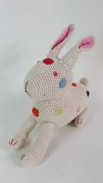 Knuffel Anne-Clair Petit, gehaakt konijn. Handgemaakt. 8A6, Kinderen en Baby's, Speelgoed | Knuffels en Pluche, Konijn, Gebruikt