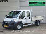 Opel Movano 140PK Dubbel Cabine Open Laadbak Airco Cruise Eu, Auto's, Bestelauto's, Stof, Euro 6, 4 cilinders, Wit
