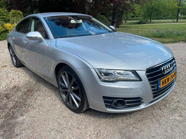 Audi A7 3.0TDI 150KW AUTOMAAT 2011 Grys Met LEER 20 INCH AEZ, Auto's, Audi, Particulier, A7, 4x4, ABS, Achteruitrijcamera, Adaptieve lichten