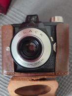 Camera Agfa  Clack met bruin leren hoes, Ophalen of Verzenden, Gebruikt, Compact, Overige Merken