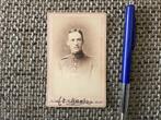 CDV Carte de Visite Militair Uniform Halle Paul Gerber, Gebruikt, Verzenden, Foto, Voor 1940