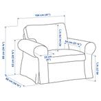 Ikea Ektorp donkergrijs, Huis en Inrichting, Fauteuils, Ophalen, Gebruikt, 75 tot 100 cm
