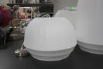 2 x mooie ronde sfeervolle hanglamp stof wit 2 maten, Ophalen of Verzenden, Zo goed als nieuw, Stof, Minder dan 50 cm