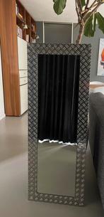 Zilverkleurige spiegel, 135x50, Huis en Inrichting, Woonaccessoires | Spiegels, Ophalen, 100 tot 150 cm, Zo goed als nieuw, Rechthoekig