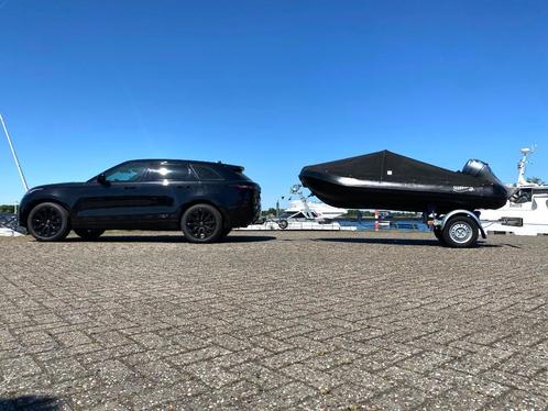 Whaly 370 - black, Watersport en Boten, Motorboten en Motorjachten, Zo goed als nieuw, Polyester, Tot 6 meter, Benzine, Buitenboordmotor