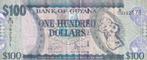 Guyana 100 dollar 2022, Verzenden, Zuid-Amerika, Los biljet