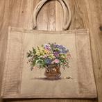 Tas met handgeborduurde voorkant, nieuw, vaas met bloemen., Verzenden, Nieuw