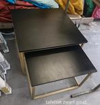 Bijzettafelset 2 delig HSM nieuw, Ophalen, Minder dan 45 cm, Vierkant, Nieuw