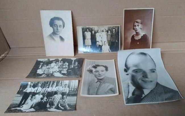 7 oude vooroorlogse fotokaarten en portretfoto's, Verzamelen, Foto's en Prenten, Gebruikt, Foto, Kind, Voor 1940, Ophalen of Verzenden