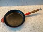 Creuset braadpan, Huis en Inrichting, Keuken | Potten en Pannen, Ophalen, Gebruikt, Gietijzer, Keramische plaat