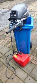 Yamaha 8pk 4takt langstaart met losse tank, Watersport en Boten, Buiten- en Binnenboordmotoren, Ophalen, Gebruikt, 5 tot 10 pk