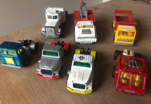 7 stuks modelauto's trucks Matchbox, Hobby en Vrije tijd, Modelauto's | 1:50, Gebruikt, Bus of Vrachtwagen, Matchbox, Ophalen of Verzenden