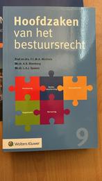 Boek Hoofdzaken van bestuursrecht, Boeken, Studieboeken en Cursussen, Ophalen, Nieuw, WO, Wolters Kluwer